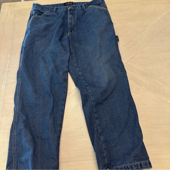 RedHead Relaxed Blue Denim Jeans Lined Work Blue Collar - Picture 1 of 10